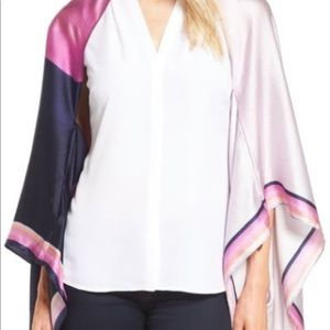 Ted Baker Cape/Scarf mosaic stripe NWT